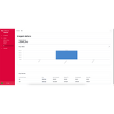 Dashboard Financier Simplifié showing financial analysis with key figures and graphical data visualization.
