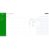 Calendar interface for RH & Onboarding Employés, showcasing employee onboarding features and functionalities.